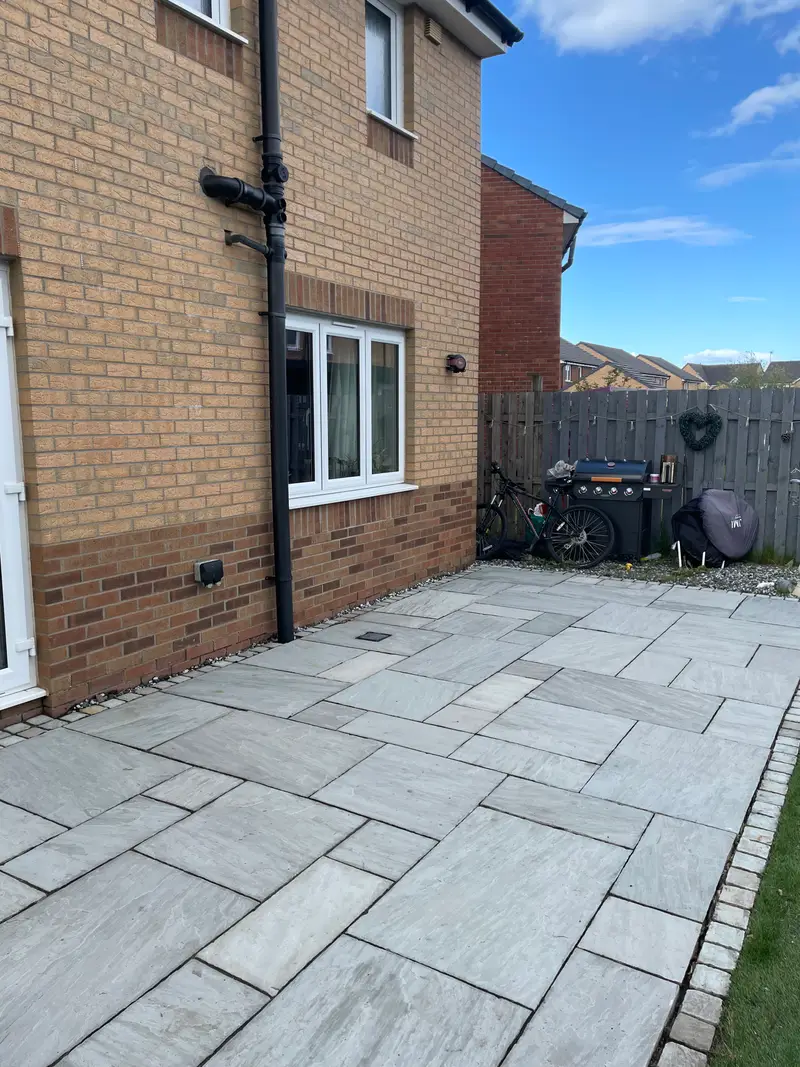 Flagstone Patio — after cleaning