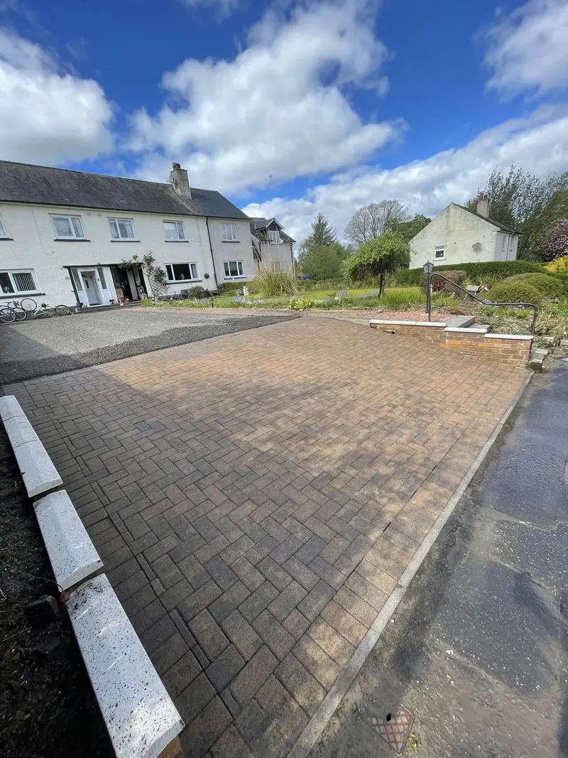 Large Rural Driveway after cleaning